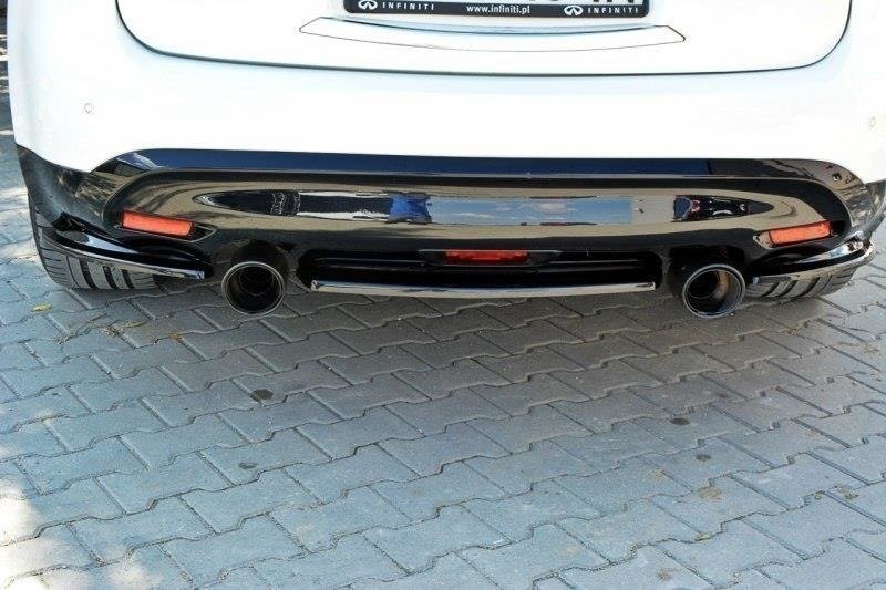 Heckansatz INFINITI QX70 schwarz Hochglanz