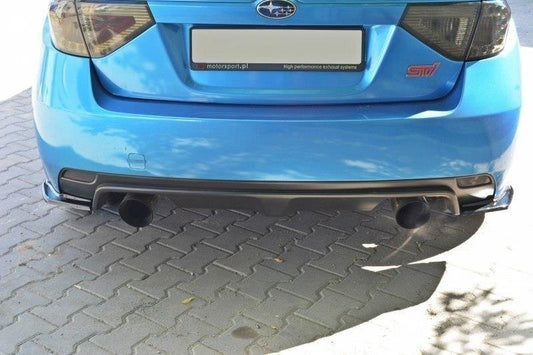 Heck Ansatz Flaps Diffusor für Subaru Impreza WRX STI  schwarz Hochglanz