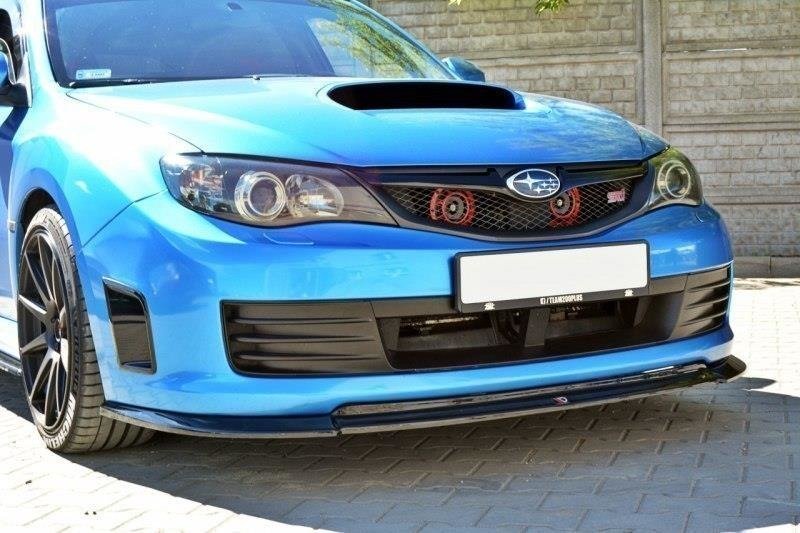 Front Ansatz V.2 für Subaru Impreza WRX STI Mk3 schwarz Hochglanz