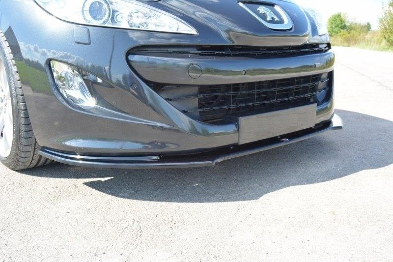 Front Ansatz V.2 für Peugeot RCZ Mk1 schwarz Hochglanz