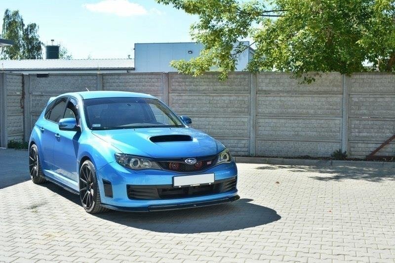 Front Ansatz V.2 für Subaru Impreza WRX STI Mk3 schwarz Hochglanz