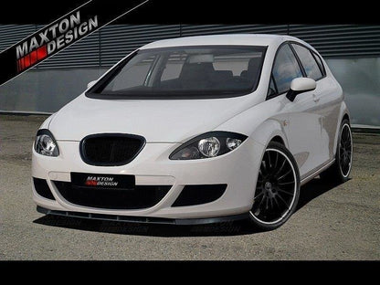 Front Ansatz für SEAT LEON MK2 (vor Facelift) schwarz matt