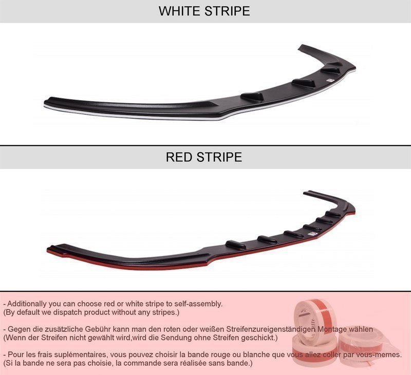 Front Stoßstange Frontschürze + Splitter passend für Mercedes SLK R171 (SLK R172 AMG Look) schwarz Hochglanz schwarz Hochglanz