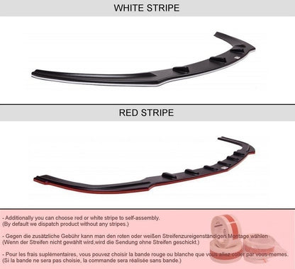 Front Ansatz für OPEL ASTRA GTC schwarz Hochglanz