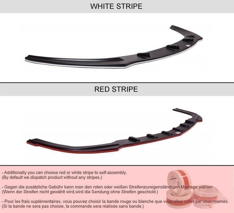 Heck Ansatz Flaps Diffusor für VW Golf 7 R / R-Line Facelift schwarz matt