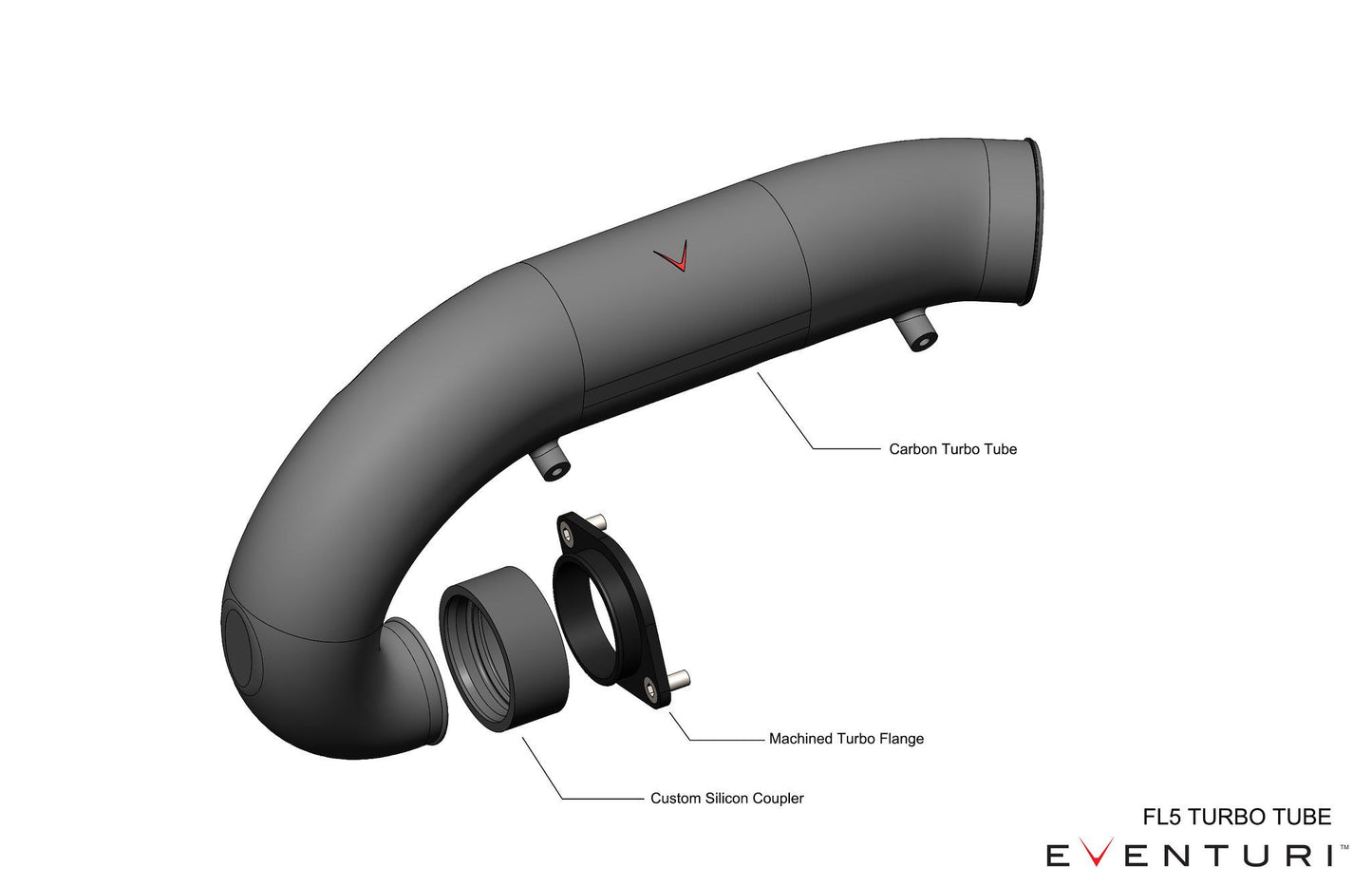 Eventuri Carbon Chargepipe/inlet für Honda Civic FK8 Type-R