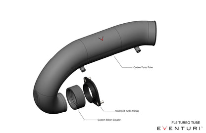 Eventuri Carbon Chargepipe/inlet für Honda Civic FK8 Type-R