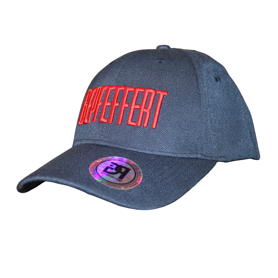 gepfeffert.com® Flexfit-Cap - GEPFEFFERT/dark blue/3D-Stick red - gepfeffert.com