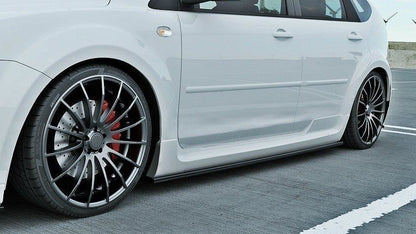 Seitenschweller Ansatz für Ford Focus ST Mk2 schwarz Hochglanz
