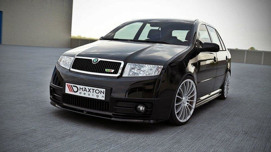 Front Ansatz für Skoda Fabia RS Mk1 schwarz Hochglanz