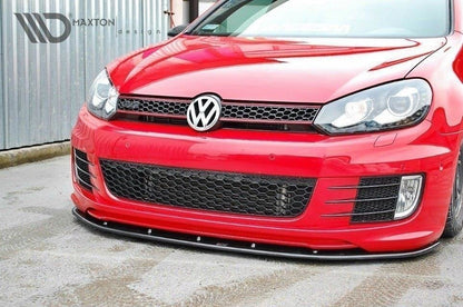 Front Ansatz für VER.2 VW GOLF 6 (FÜR GOLF GTI 35TH) schwarz Hochglanz