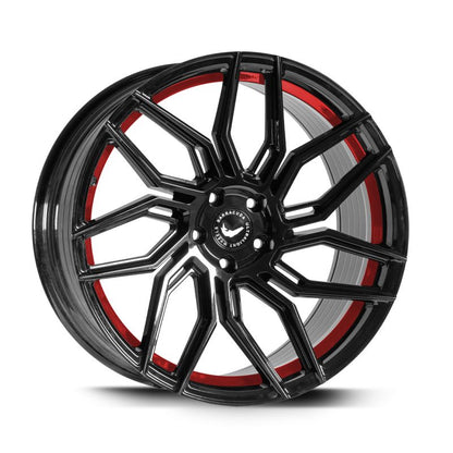 Barracuda Dragoon Higloss-Black undercut Trimline red