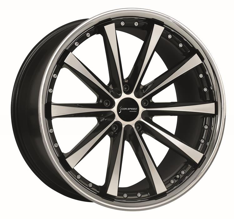 Corspeed ARROWS Higloss black polished inox lip - gepfeffert.com