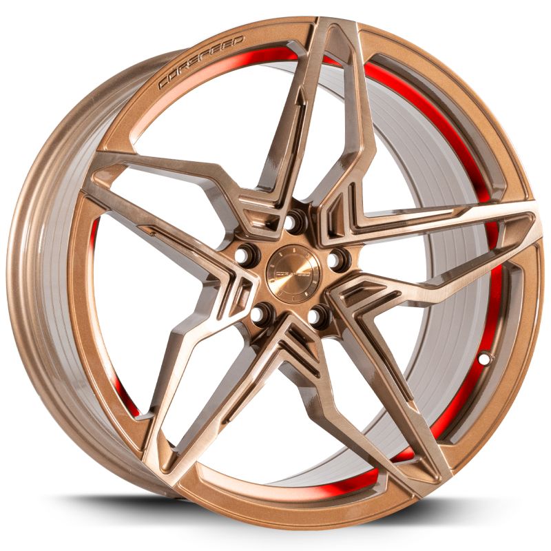 Corspeed KHARMA Higloss-Bronze brushed Surface undercut Trimline red - gepfeffert.com