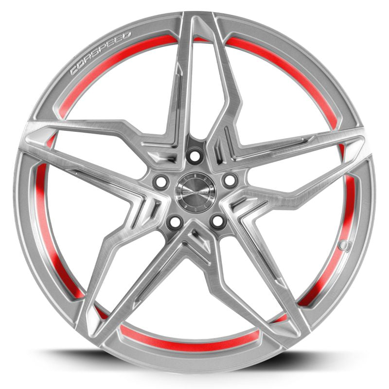 Corspeed KHARMA Silver-brushed-Surface undercut Trimline red - gepfeffert.com