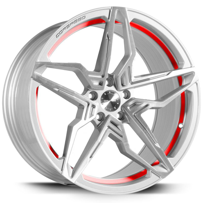 Corspeed KHARMA Silver-brushed-Surface undercut Trimline red - gepfeffert.com