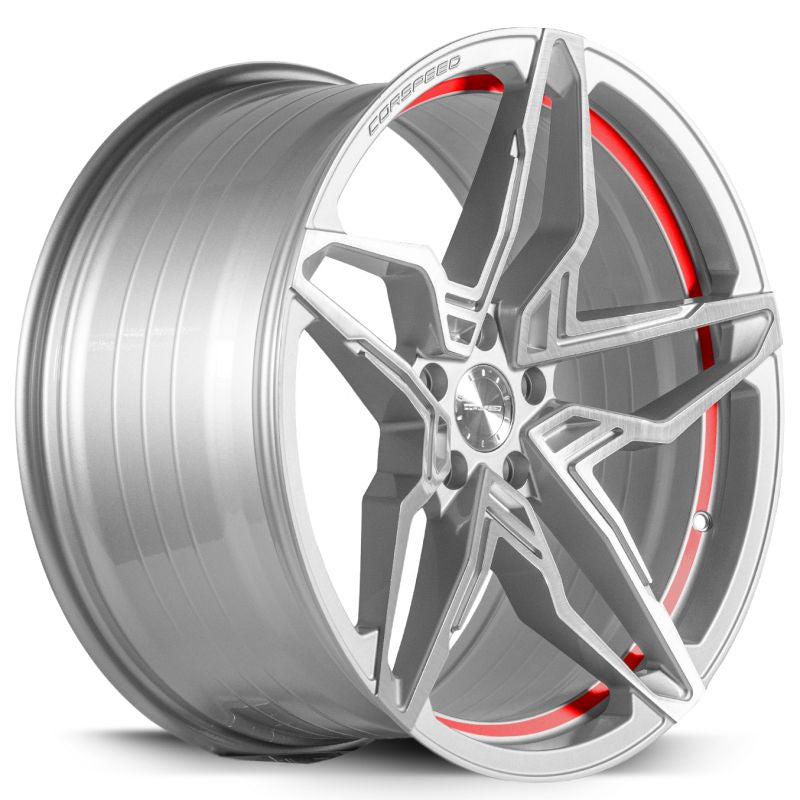 Corspeed KHARMA Silver-brushed-Surface undercut Trimline red - gepfeffert.com