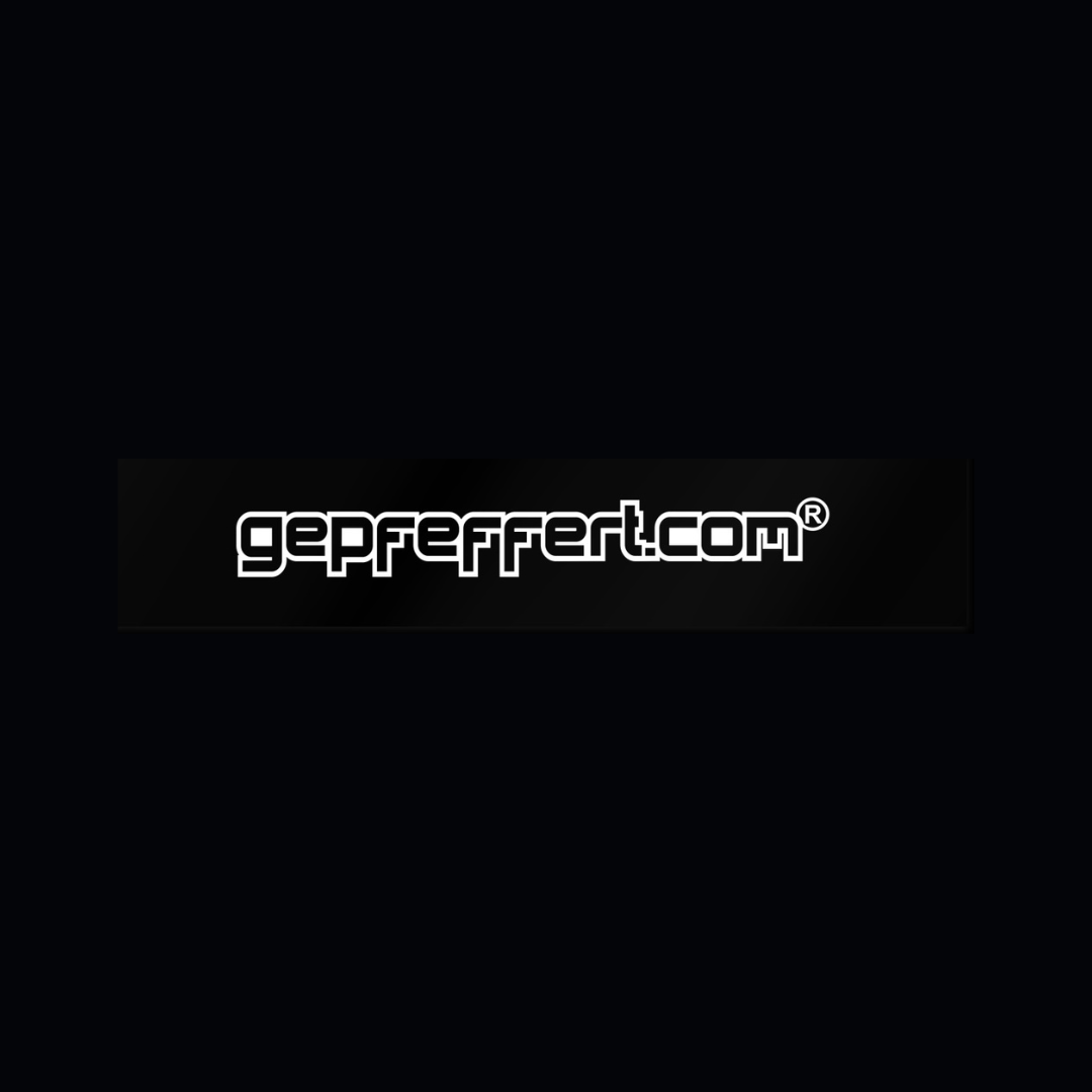gepfeffert.com® Aufkleber Seitenscheibe gepfeffert.com 15 cm - gepfeffert.com