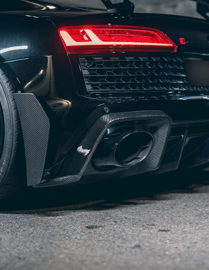 CPG Heckdiffuser mit Sideblades Carbon passend für Audi R8 4s