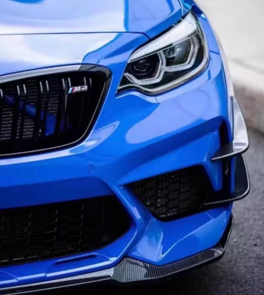 CPG Front Canards DRY Carbon passend für  BMW M2 F87
