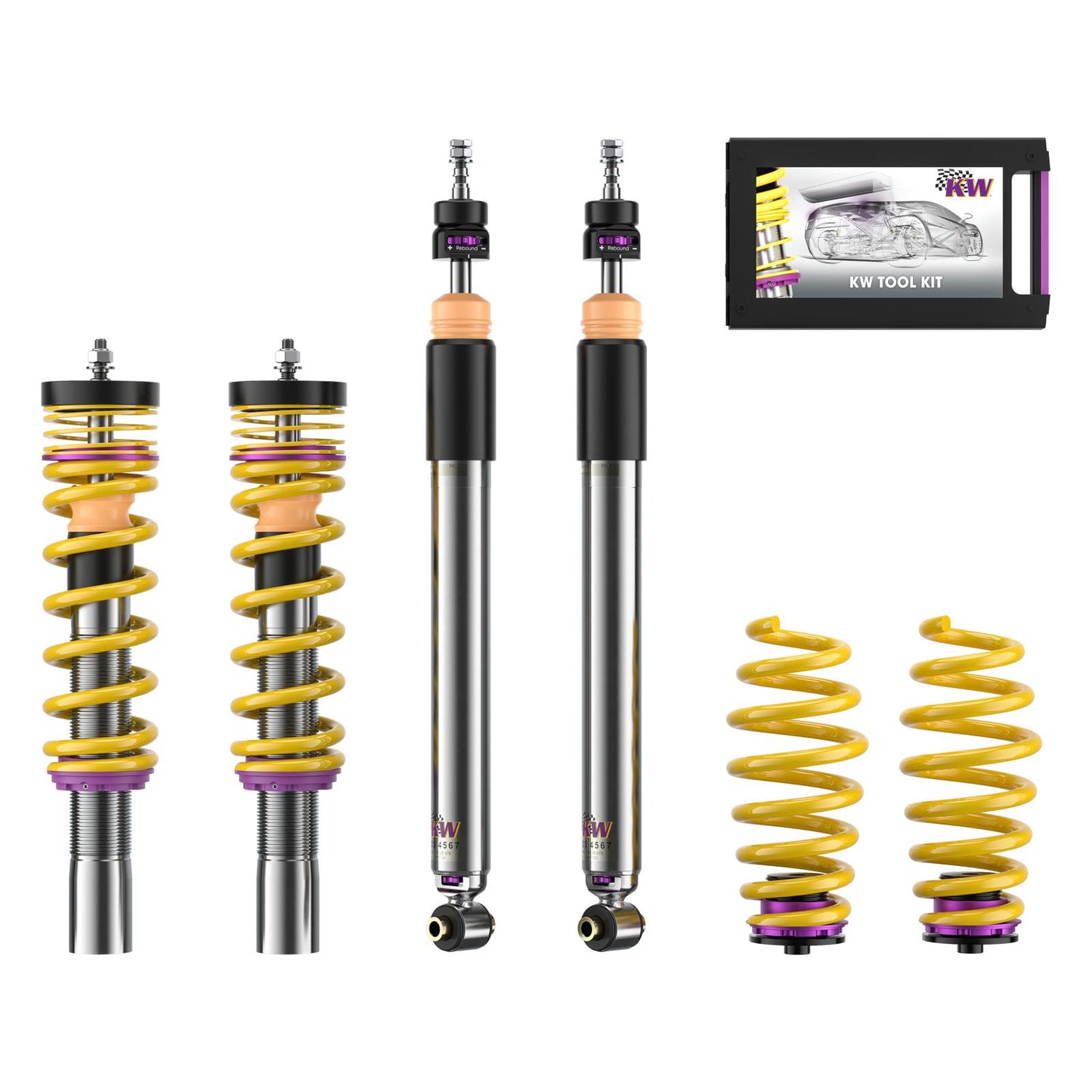 KW Gewindefahrwerk INOX V3 für A6 / A7 C8
