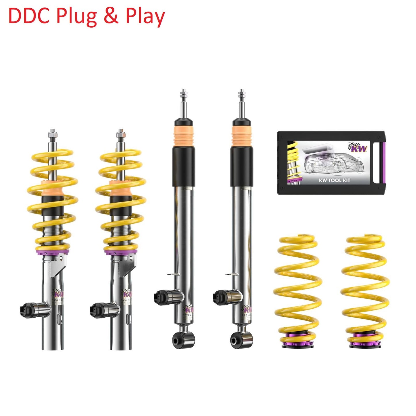 KW DDC-Plug&Play Gewindefahrwerk INOX für Octavia 4 / Arteon 3H