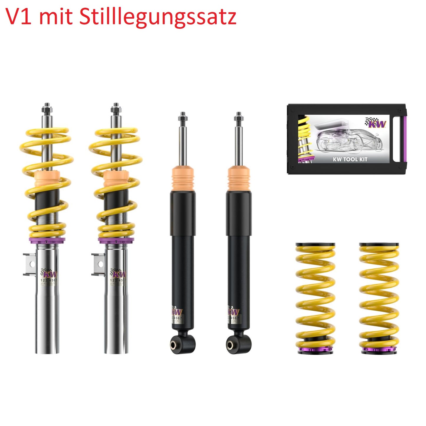 KW DDC Plug&Play / V1 / V2 / V3 / V4 (Clubsport) & ST X / XA  Gewindefahrwerk Golf 8 2.0R