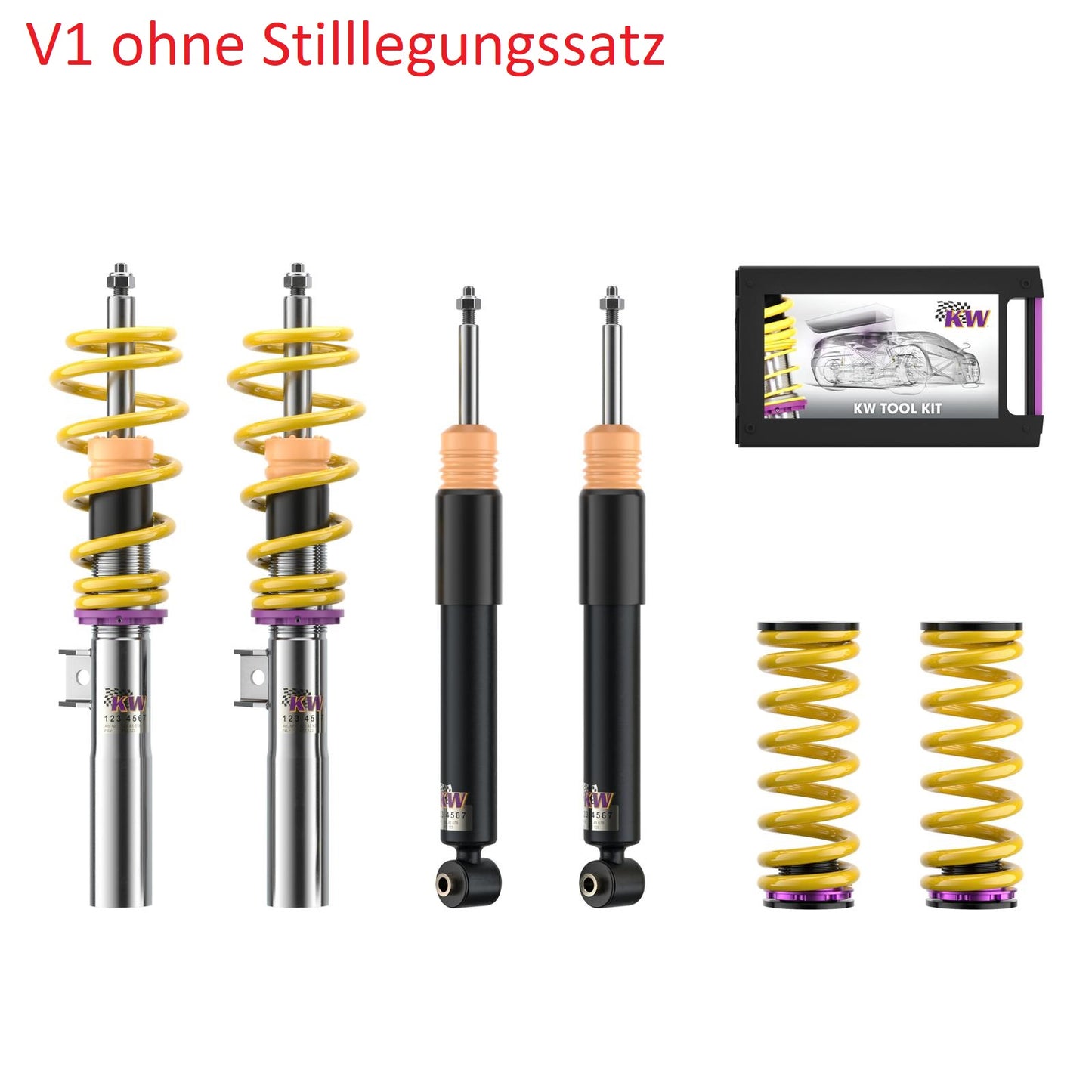 KW DDC Plug&Play / V1 / V2 / V3 / V4 (Clubsport) & ST X / XA  Gewindefahrwerk Golf 8 2.0R