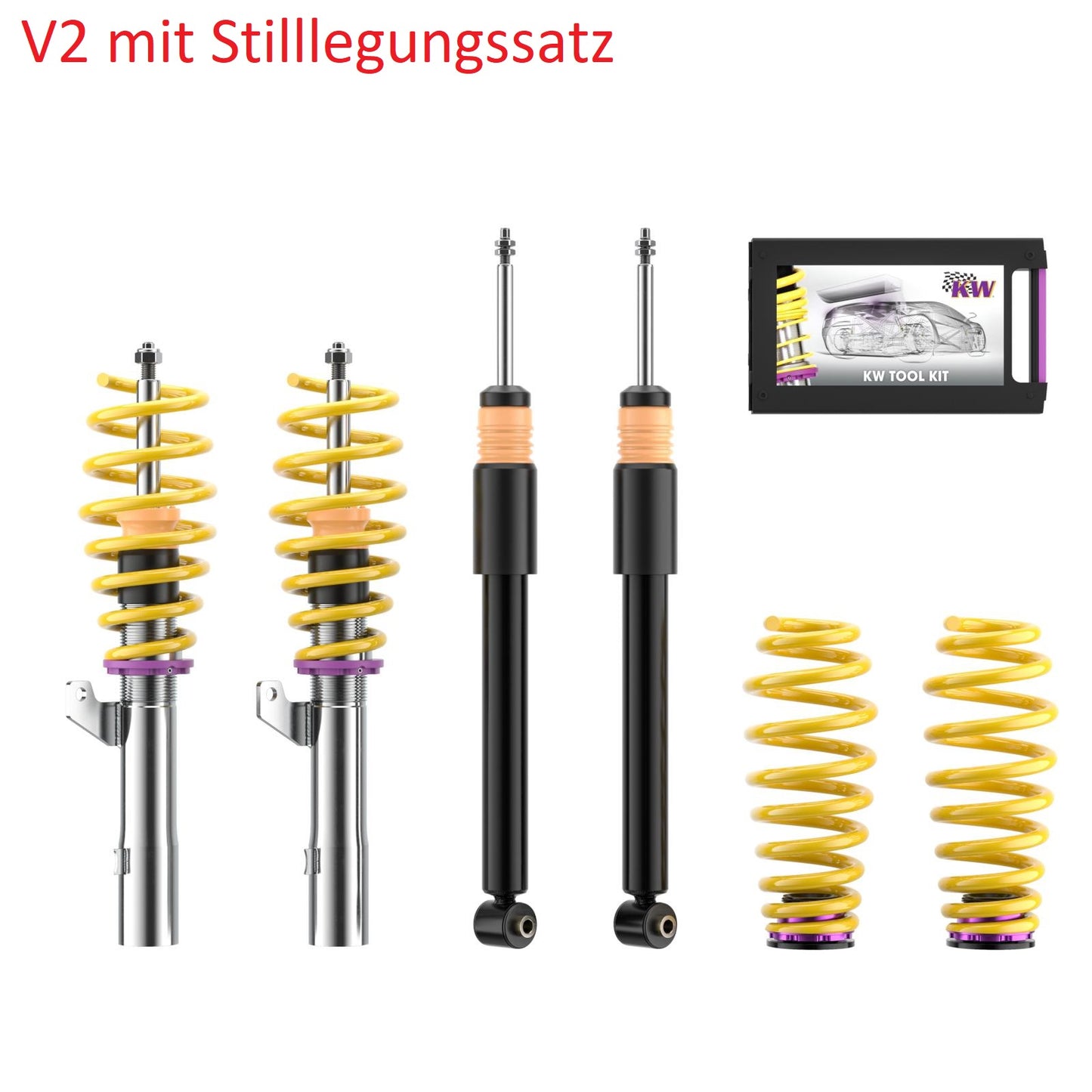 KW DDC Plug&Play / V1 / V2 / V3 / V4 (Clubsport) & ST X / XA  Gewindefahrwerk Golf 8 2.0R