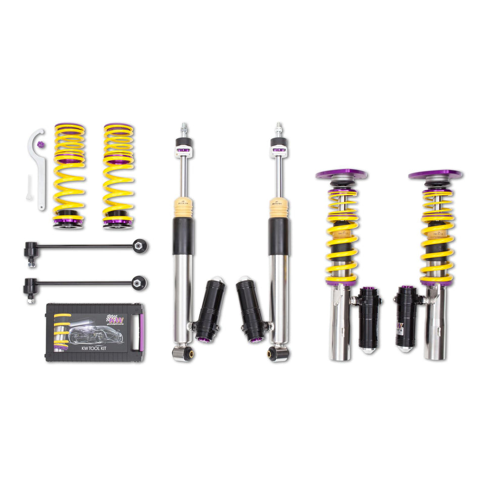 KW V3 Clubsport Gewindefahrwerk INOX 35-65mm (55mm Klemmung) VW GOLF 7 3528080N - gepfeffert.com