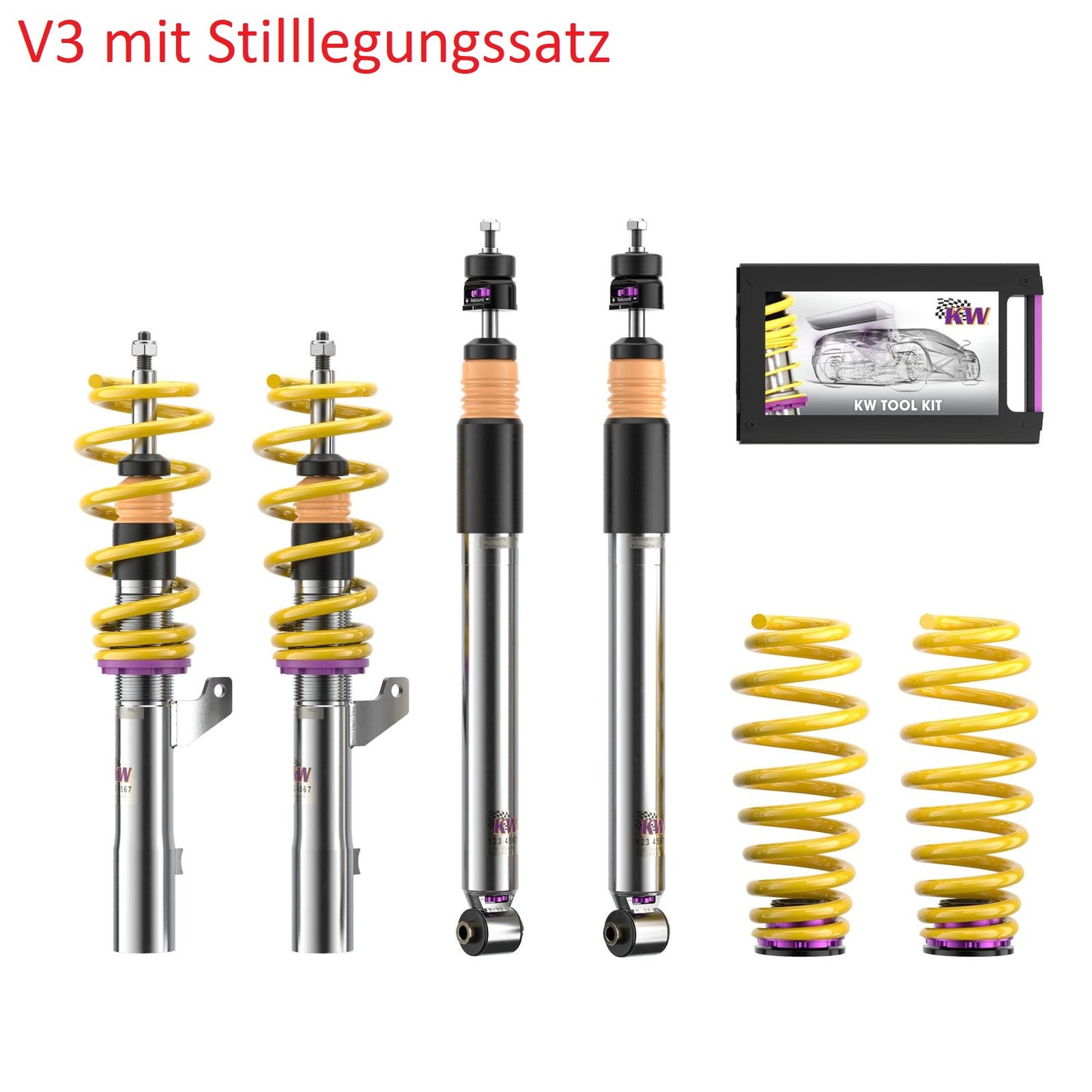 KW DDC Plug&Play / V1 / V2 / V3 / V4 (Clubsport) & ST X / XA  Gewindefahrwerk Golf 8 2.0R