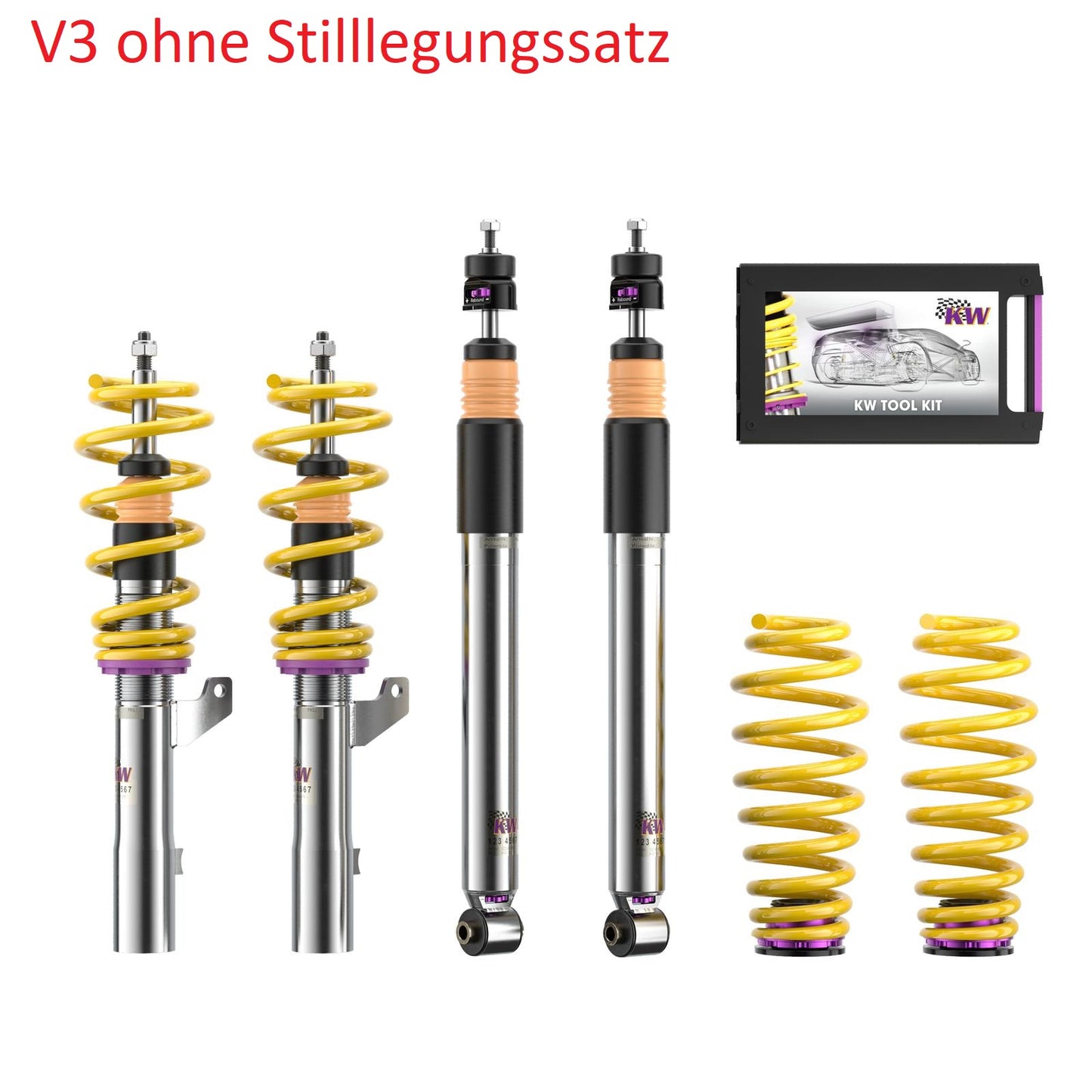 KW DDC Plug&Play / V1 / V2 / V3 / V4 (Clubsport) & ST X / XA  Gewindefahrwerk Golf 8 2.0R
