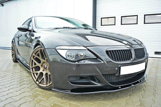 Maxton Front Ansatz V.2 für BMW M6 E63 schwarz Hochglanz