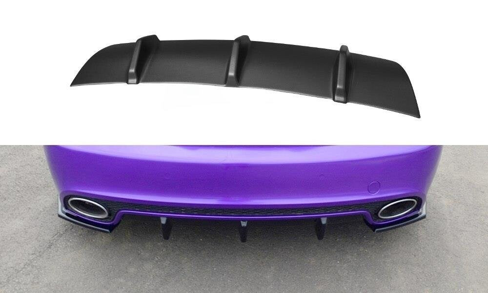 Maxton Diffusor Heck Ansatz für Audi RS5 Mk1 8T Facelift schwarz Hochglanz