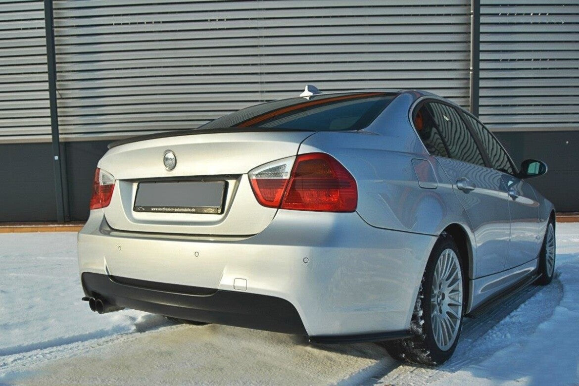 Maxton Spoiler CAP für BMW 3er E90 M Paket schwarz Hochglanz