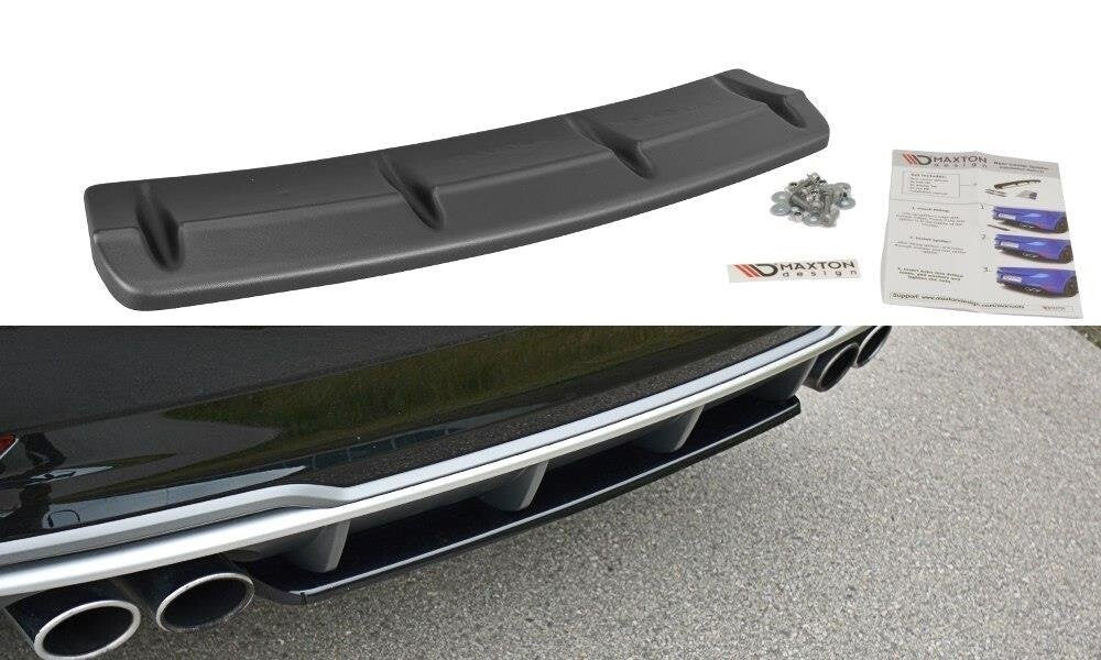 Maxton Heckansatz Audi S3 8V FL Hatchback / Sportback / Limousine schwarz Hochglanz
