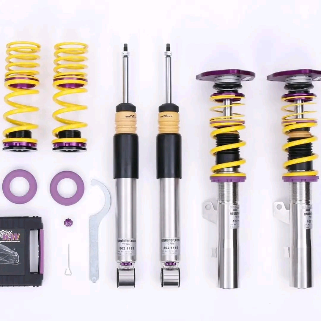!gepfeffert.com Gewindefahrwerk V3 passend für 4motion/quattro Ø 55mm für VW Golf VII R / T-Roc / Octavia RS und Audi (R)S3 8V / TTRS (m. Sturzdomlager) - gepfeffert.com