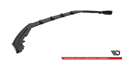 Maxton Street Pro Cup Spoilerlippe Front Ansatz für Ford Focus ST / ST-Line Mk4 rot+ Hochglanz Flaps