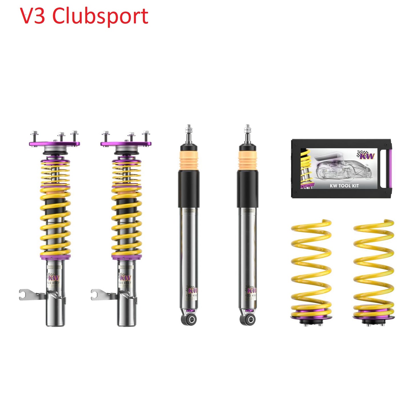 KW DDC Plug&Play / V1 / V2 / V3 / V4 (Clubsport) & ST X / XA  Gewindefahrwerk Golf 8 2.0R