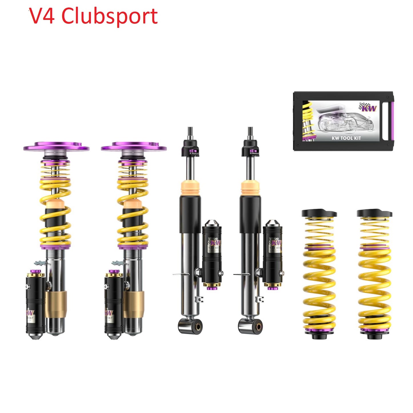 KW DDC Plug&Play / V1 / V2 / V3 / V4 (Clubsport) & ST X / XA  Gewindefahrwerk Golf 8 2.0R