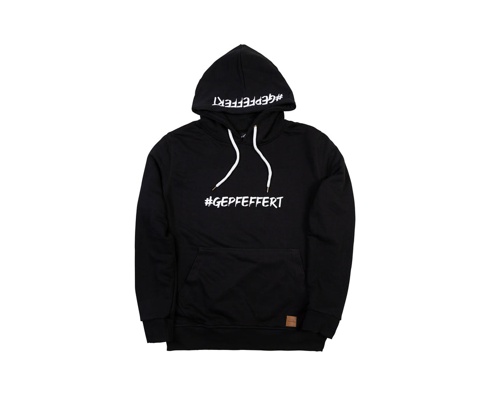 gepfeffert.com® Hoodie - #GEPFEFFERT - Schwarz - gepfeffert.com