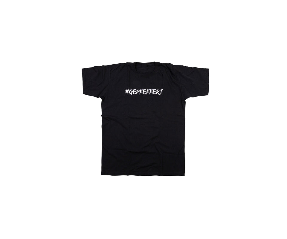 gepfeffert.com® T-Shirt - #GEPFEFFERT - Schwarz - gepfeffert.com