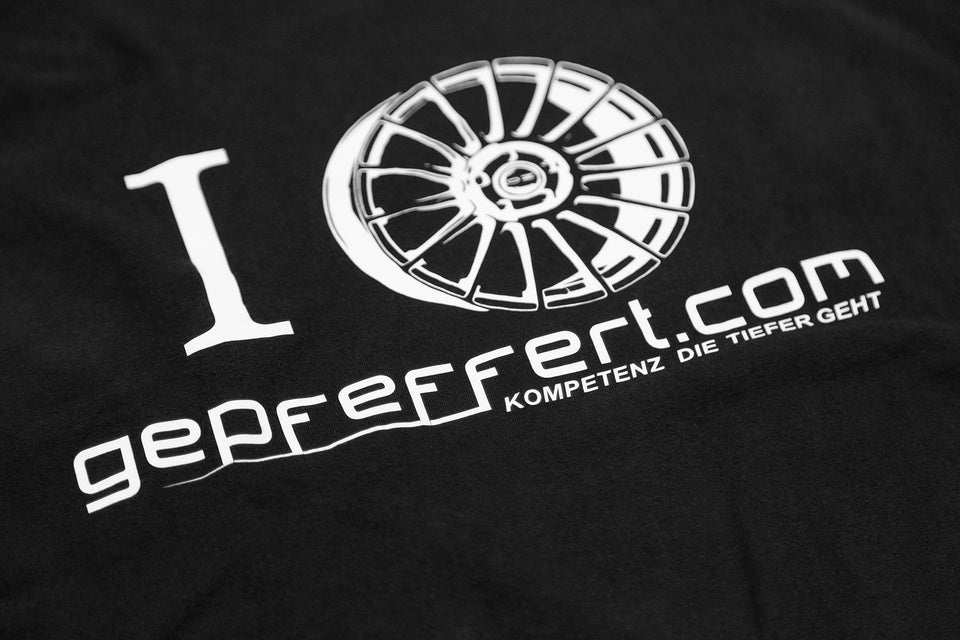 gepfeffert.com® T-Shirt - I <3 gepfeffert.com - Schwarz - gepfeffert.com