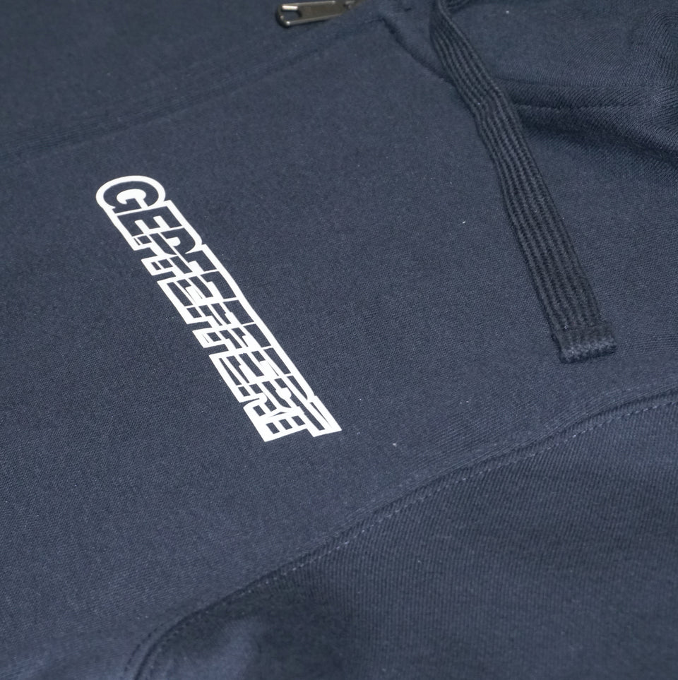 gepfeffert.com® Hoodie-Zipper GRAU/SCHWARZ/PINK/WEIß/DUNKELBLAU ohne Rückenaufdruck - gepfeffert.com