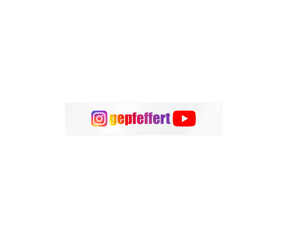 Aufkleber Seitenscheibe INSTAGRAM 15 cm - gepfeffert.com